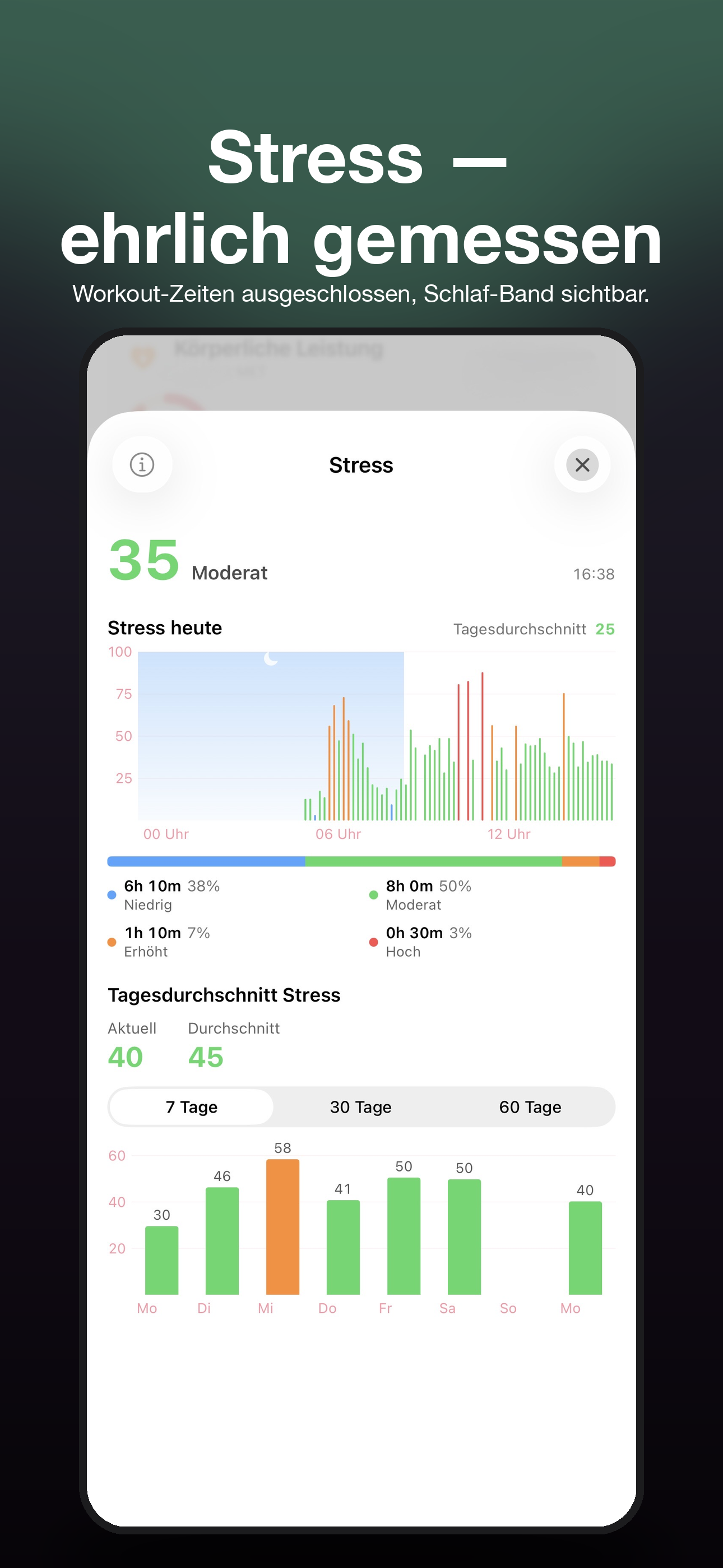 Stress-Auswertung